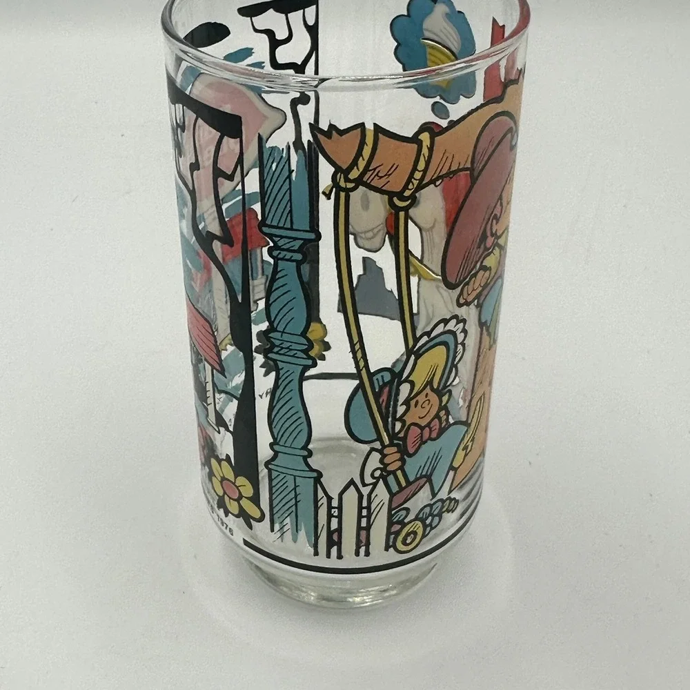 Vintage Dairy Queen Kids Collector Series 1976 Drinking Glass‎ DQ Promo Cartoon